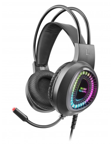 Mars Gaming MH220 auricular y casco Auriculares Alámbrico Diadema Juego Negro