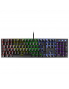 Mars Gaming MK422 Negro Teclado Mecánico Gaming RGB Antighosting Switch Mecánico Rojo Idioma Español