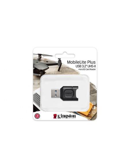 Kingston Technology MobileLite Plus lector de tarjeta USB 3.2 Gen 1 (3.1 Gen 1) Type-A Negro