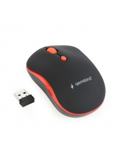 Gembird WIRELESS OPTICAL MOUSE MUSW-4B-03-R 1600DP - Maus ratón Ambidextro RF inalámbrico Óptico 1600 DPI