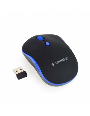 Gembird WIRELESS OPTICAL MOUSE MUSW-4B-03-B 1600DP - Maus ratón Ambidextro RF inalámbrico Óptico 1600 DPI