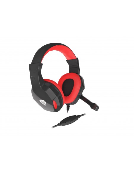 GENESIS Argon 110 Auriculares Alámbrico Diadema Juego Negro, Rojo