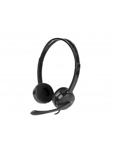 NATEC Canary Go Auriculares Alámbrico Diadema Oficina Centro de llamadas Negro