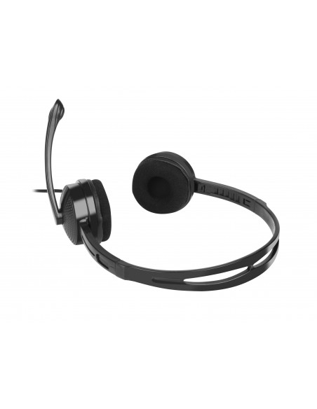 NATEC Canary Go Auriculares Alámbrico Diadema Oficina Centro de llamadas Negro