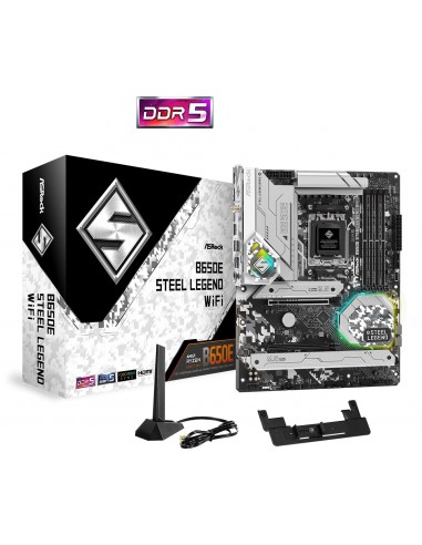 Asrock B650E Steel Legend WiFi AMD B650 Zócalo AM5 ATX