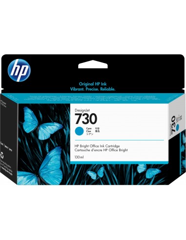 HP Cartucho de tinta DesignJet 730 cian de 130 ml