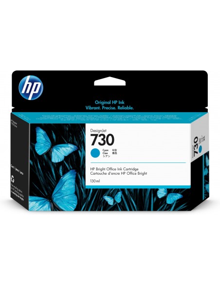 HP Cartucho de tinta DesignJet 730 cian de 130 ml