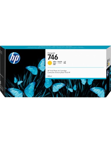 HP Cartucho de tinta amarilla DesignJet 746 de 300 ml