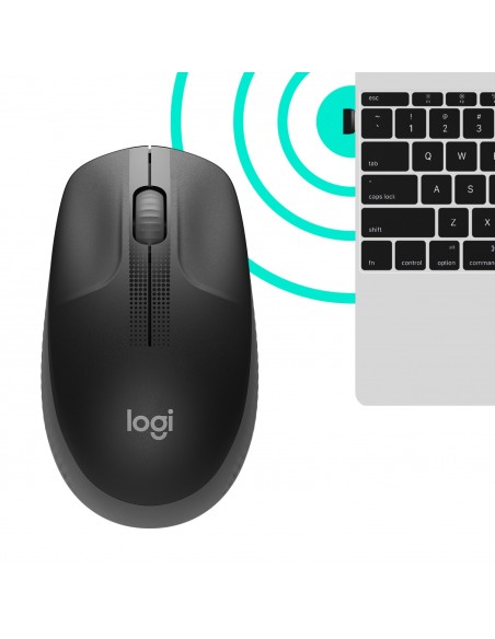 Logitech M190 ratón Ambidextro RF inalámbrico Óptico 1000 DPI