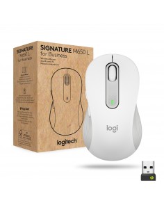 Logitech Signature M650 for Business ratón mano derecha RF Wireless + Bluetooth Óptico 4000 DPI