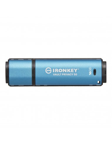 Kingston Technology IronKey Vault Privacy 50 unidad flash USB 16 GB USB tipo A 3.2 Gen 1 (3.1 Gen 1) Azul