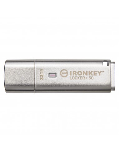 Kingston Technology IronKey Locker+ 50 unidad flash USB 32 GB USB tipo A 3.2 Gen 1 (3.1 Gen 1) Plata