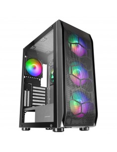 Mars Gaming MC-KX Negro Torre Gaming Premium E-ATX Sistema CPU FREEZER 5 Ventiladores ARGB Ultra-silenciosos Controladora ARGB