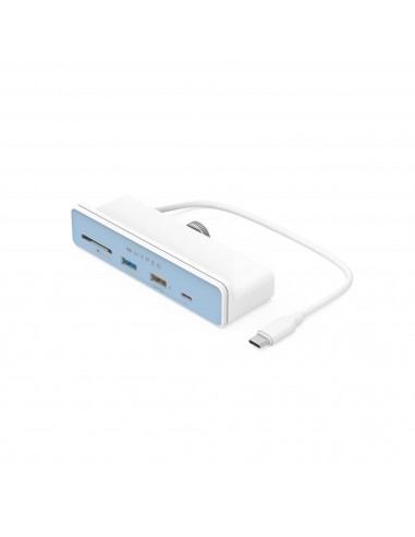 HYPER HD34A8 base para portátil y replicador de puertos USB 3.2 Gen 1 (3.1 Gen 1) Type-C Blanco