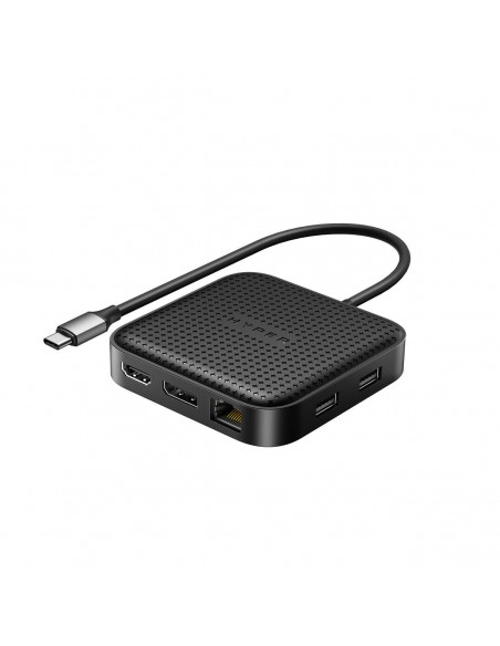 HYPER HD583-GL base para portátil y replicador de puertos Acoplamiento USB 3.2 Gen 1 (3.1 Gen 1) Type-C Negro