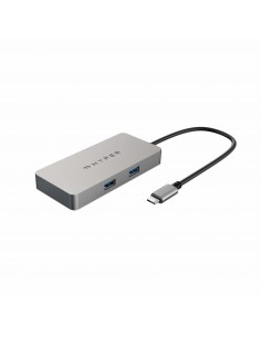 HYPER HDMB2 hub de interfaz USB 3.2 Gen 1 (3.1 Gen 1) Type-C 5000 Mbit s Acero inoxidable