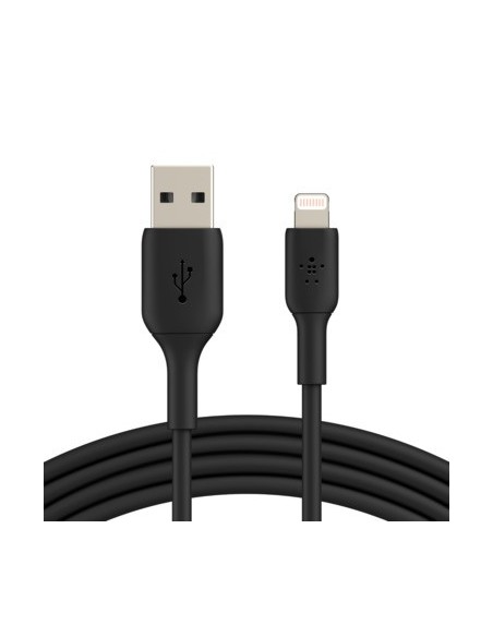 Belkin CAA001BT2MBK cable de conector Lightning 2 m Negro