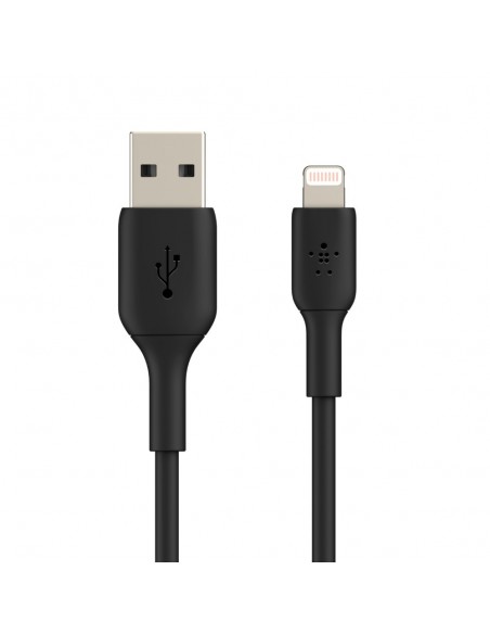 Belkin CAA001BT2MBK cable de conector Lightning 2 m Negro