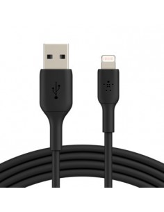 Belkin CAA001BT3MBK cable de conector Lightning 3 m Negro