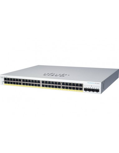 Cisco CBS220-24P-4X Gestionado L2 Gigabit Ethernet (10 100 1000) Energía sobre Ethernet (PoE) Blanco