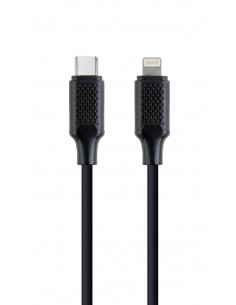 Gembird CC-USB2-CM8PM-1.5M cable de conector Lightning 1,5 m Negro