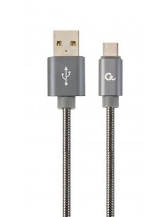 Cablexpert CC-USB2S-AMCM-1M-BG cable USB USB 2.0 USB A Micro-USB B Gris