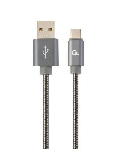 Cablexpert CC-USB2S-AMCM-1M-BG cable USB USB 2.0 USB A Micro-USB B Gris