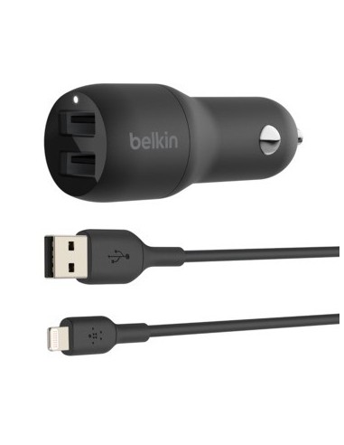 Belkin BOOST↑CHARGE Smartphone Negro Encendedor de cigarrillos Auto