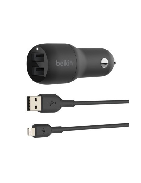 Belkin BOOST↑CHARGE Smartphone Negro Encendedor de cigarrillos Auto