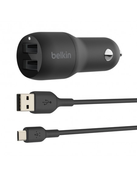 Belkin BOOST↑CHARGE Smartphone Negro Encendedor de cigarrillos Auto