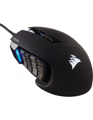 Corsair Scimitar RGB Elite ratón mano derecha USB tipo A Óptico 18000 DPI