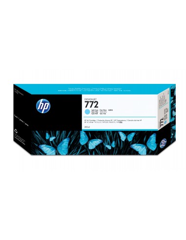 HP Cartucho de tinta DesignJet 772 cian claro de 300 ml