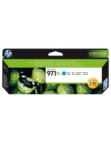 HP Cartucho de tinta original 971XL de alta capacidad cian