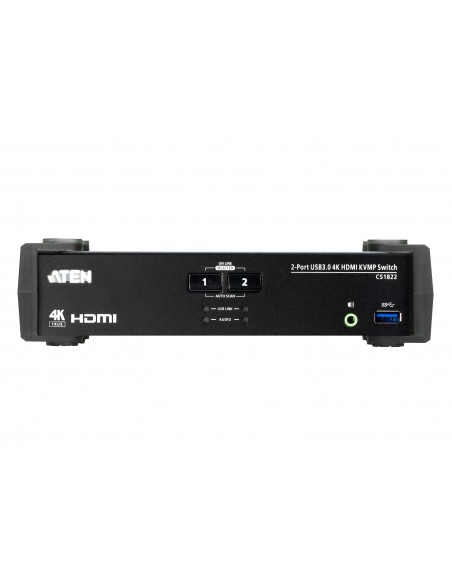 ATEN Switch KVMP™ HDMI 4K USB 3.0 de 2 puertos