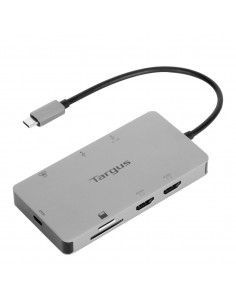 Targus DOCK423EU base para portátil y replicador de puertos Alámbrico USB 3.2 Gen 1 (3.1 Gen 1) Type-C Plata