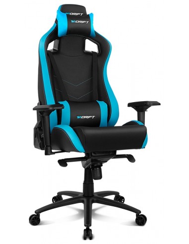 DRIFT DR500 Silla para videojuegos de PC Asiento acolchado tapizado Negro, Azul