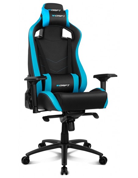 DRIFT DR500 Silla para videojuegos de PC Asiento acolchado tapizado Negro, Azul