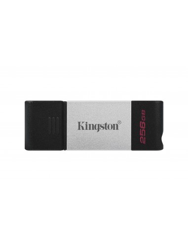 Kingston Technology DataTraveler 80 unidad flash USB 256 GB USB Tipo C 3.2 Gen 1 (3.1 Gen 1) Negro, Plata