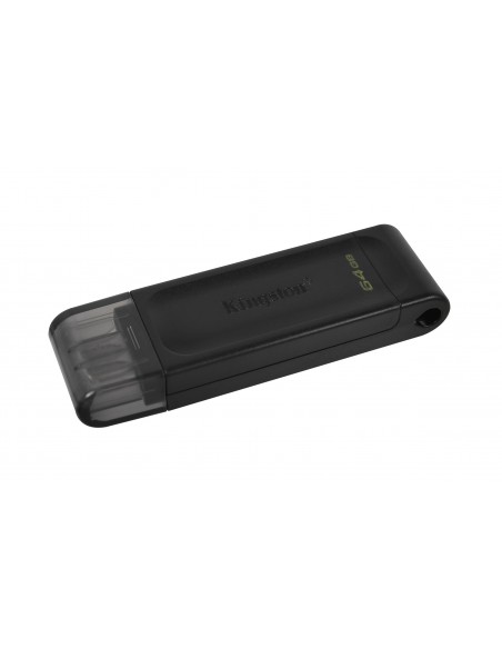 Kingston Technology DataTraveler 70 unidad flash USB 64 GB USB Tipo C 3.2 Gen 1 (3.1 Gen 1) Negro