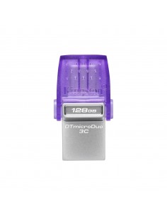 Kingston Technology DataTraveler microDuo 3C unidad flash USB 128 GB USB Type-A   USB Type-C 3.2 Gen 1 (3.1 Gen 1) Acero