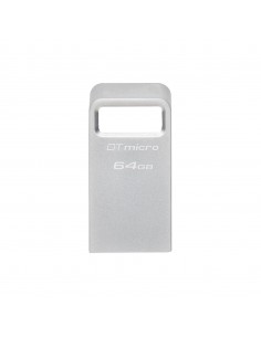 Kingston Technology DataTraveler Micro unidad flash USB 64 GB USB tipo A 3.2 Gen 1 (3.1 Gen 1) Plata