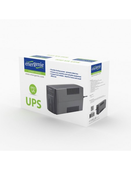 Gembird EG-UPS-B650 sistema de alimentación ininterrumpida (UPS) Línea interactiva 0,65 kVA 390 W