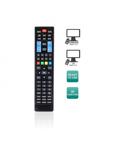 Mando a distancia compatible con LG Smart TV con botones Netflix y
