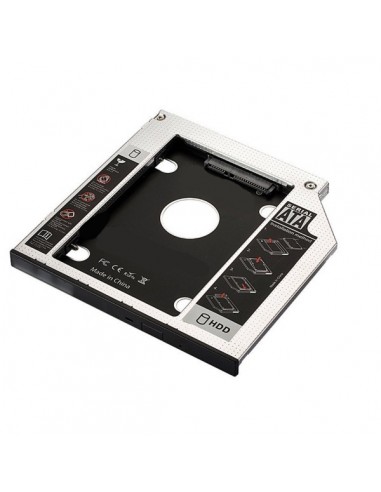 Ewent EW7003 funda para disco duro externo Acrilonitrilo butadieno estireno (ABS), Aluminio Negro, Blanco