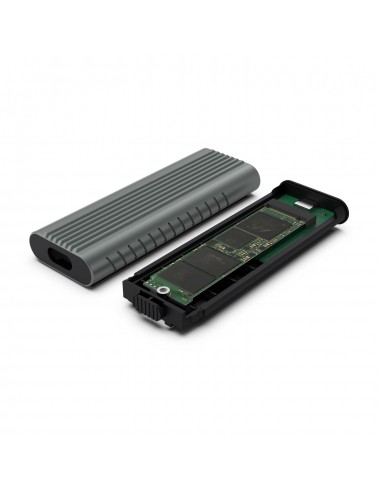 Ewent EW7025 caja para disco duro externo Caja externa para unidad de estado sólido (SSD) Gris M.2