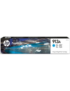 HP Cartucho cian original PageWide 913A