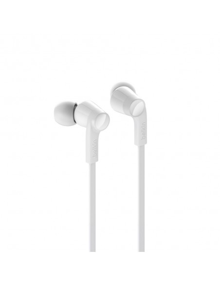 Belkin ROCKSTAR Auriculares Alámbrico Dentro de oído Llamadas Música USB Tipo C Blanco