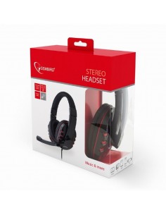 Gembird GHS-402 auricular y casco Auriculares Alámbrico Diadema Juego Negro