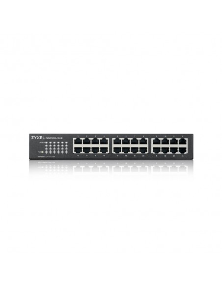 Zyxel GS1100-24E No administrado Gigabit Ethernet (10 100 1000) Negro