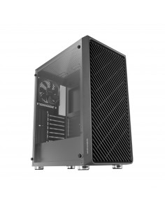 Mars Gaming MC-3000 Negro, Semitorre Gaming ATX, Ventana Completa Cristal Templado, Frontal Metal-Mesh, 4x Ventiladores 120mm